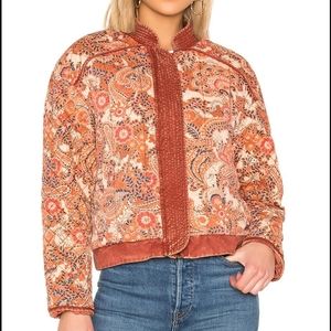 Free People Great Escapes quilted block boho reversible jacket XS